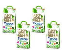 Monge Easy Green, Lettiera Gatto Biodegradabile 4 Conf. da 10 Litri