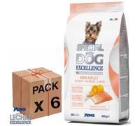 Monge Exc Salmone Riso Adult Mini 6x800g 4.8kg Omega 3