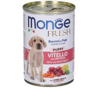 Monge Fresh Bocconcini in Paté con Vitello e Ortaggi per Cuccioli 10x4