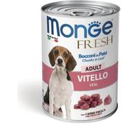 Monge Fresh Adult Bocconcini in Paté con Vitello 400 g Alimento Umido per Cani