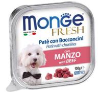 Monge Fresh Dog Vaschetta Multipack 32x100G MANZO