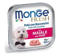 Monge Fresh Paté Bocconcini Con Maiale Cibo Umido Per Cani Adulti