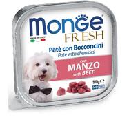 Monge Fresh Paté Bocconcini Con Manzo Cibo Umido Per Cani Adulti 100 G