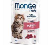 monge fresh cat kitten manzo 85 g