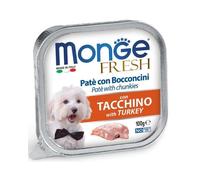 Monge Dog Fresh Adult Tacchino - Monge Dog Fresh Adult Tacchino - Vaschetta Da 100 Gr - CONFEZIONE RISPARMIO