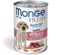 Monge Fresh Puppy Patè 400 gr - Vitello con ortaggi - Confezione da 6 pezzi - 1° ORDINE? scegli lo sconto BZR5 / BZR20 + 200 punti fedeltà