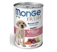 Monge Cane Fresh Bocconi in Paté Vitello con Ortaggi Puppy 400 g - 1 pz
