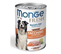 Fresh Cane, Patè 100gr e 400gr - Senior Vitello con Ortaggi 400gr - Monge