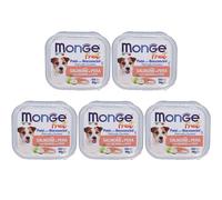 Monge Fruit Cane Salmone&Pera 5x100 g