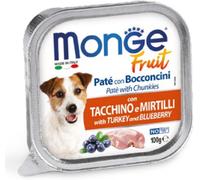 Monge Fruit Dog Vaschetta Multipack 32x100G TACCHINO E MIRTILLI