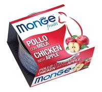 MONGE FRUITS POLLO C/MELA 80G