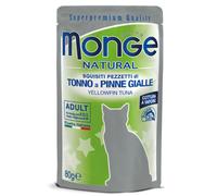 Monge gatto adult Natural gusto Tonno a Pinne Gialle | 12 bustine da 80 grammi
