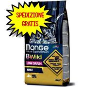 MONGE GATTO CROCCHETTA BWILD LOW GRAIN ADULTO LEPRE 1,5 KG