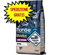 MONGE GATTO CROCCHETTA BWILD LOW GRAIN KITTEN OCA 1,5 KG