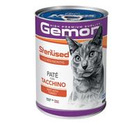 Monge Gemon Adult Sterilised Patè 400 gr - Tacchino - Confezione da 24 pezzi - 1° ORDINE? scegli lo sconto BZR5 / BZR20 + 200 punti fedeltà