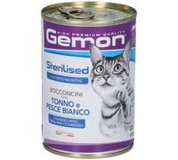 Monge Gemon Bocconcini con Tonno e Pesce Bianco per Gatti Adulti - Ris