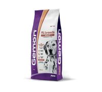 Monge gemon cane all breeds adult salmone e riso 15 kg crocchette cani al pesce