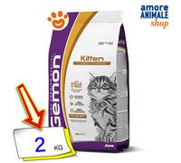 Monge Gemon Cat Kitten con Pollo e Riso Cibo Secco Gatti 2/7 Kg