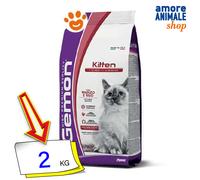 Monge Gemon Cat Kitten Manzo e Riso Cibo Secco Gatti 2 Kg