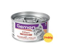Monge Gemon Kitten Mousse con Salmone e Pollo - 24x80gr - PROMO SPEDIZ GRATUITA