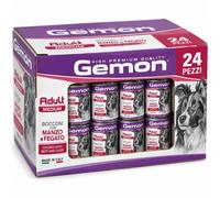 Monge Gemon Medium Adult Bocconi con Manzo e Fegato per Cane 24 pezzi x 415 gr