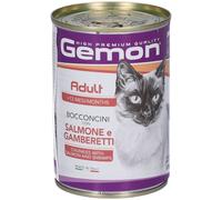 Monge Gemon Salmone Gamberetti Gatti +12m 24x415 g Mangime
