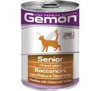 Monge Gemon Cat Adult Bocconcini 415 gr - con Pollo e Tacchino - Confezione da 24 pezzi - Cibo umido per gatti - 1° ORDINE? scegli lo sconto BZR5 / BZR20 + 200 punti fedeltà