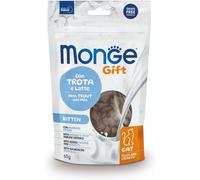 MONGE Gift Filled and Crunchy Kitten Trota con latte 60 g