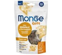 Monge Gift Snack Cat Appetito Difficile con Maiale e Formaggio Filled and Crunchy 60g