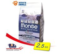 Monge BWild Grain Free Acciughe con Patate e Piselli All Breeds Adult - 2,5 kg , 1 sacco