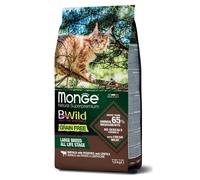 MONGE BWILD CAT GRAIN FREE ADULT BUFALO, PATATE & LENTICCHIE 1,5 KG.