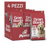 Monge Gran Bontà Crocchette Adult Manzo Alimento Secco Cani 16kg 4 Pezzi