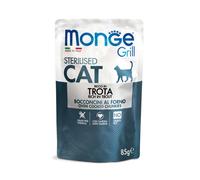 Monge grill adult cat bocconcini in jelly trota sterilised 85gr