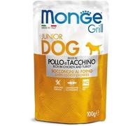 Monge Grill Bocconcini in Jelly Puppy e Junior con Pollo e Tacchino 100 g