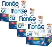Monge Grill Cat Sterilised Busta Mix Carne e Pesce KIT RISPARMIO 48X85G