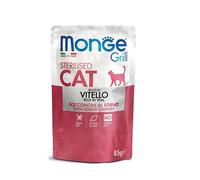 Monge Grill Sterilised Ricco in Vitello Cibo Umido Per Gatti