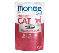 Monge Grill Sterilised Ricco in Vitello Cibo Umido Per Gatti