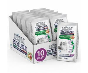 Monge LeChat Excellence Hairball Pollo Crocchette Gatti Boli Pelo 4kg 10 Pezzi
