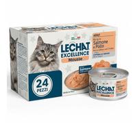 Monge LeChat Excellence Mousse Kitten Salmone e Pollo Umido Gattini 2kg 24 Pezzi