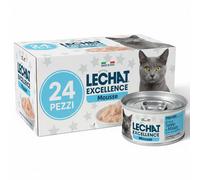 Monge LeChat Excellence Mousse Sterilised Tonno Maiale Umido Gatti 2kg 24 Pezzi