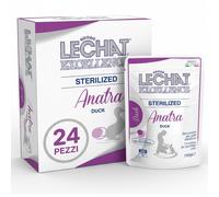 Monge LeChat Excellence Sterilised Anatra Umido Gatti Buste 2,4kg 24 Pezzi
