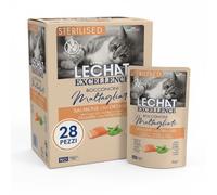 Monge LeChat Excellence Sterilised Salmone e Verdure Umido Gatti 2,38kg 28 Pezzi