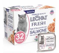 Monge LeChat Fresh Paté e Bocconcini Adult Salmone Umido Gatti 3,2kg 32 Pezzi