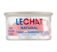 Monge LeChat Natural al gusto Tonno con Gamberi,confezione 24 lattine da 80gr