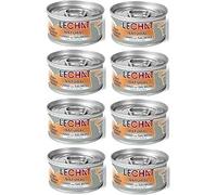 Monge Lechat Natural Scatolette 80gr x 8pz, senza conservanti, tonno con salmone