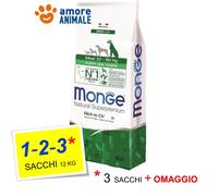 Monge Natural Maxi Puppy & Junior Ricco di Pollo: 12 kg