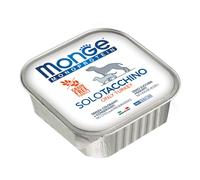 150 g Monge Monoprotein Alimento Completo Monoproteico Cibo Umido Paté per Cani Adulti con Solo Tacchino Grain Free e Gluten Free