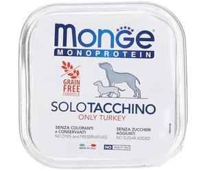 Monge Monoproteico 100% Tacchino Cani Adulti 150 g Mangime