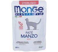 Monge Monoprotein Paté Manzo Gatti Sterilizzati 10x85 g