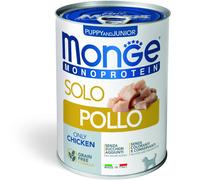 Monge Monoprotein Paté Puppy & Junior solo Pollo 400 g Alimento Umido per Cani Cuccioli